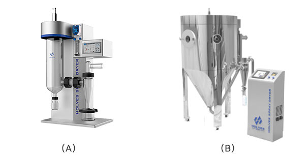 A-小型喷雾干燥仪H-Spray Mini;B-中试型喷雾干燥机H-Spray S A-小型喷雾干燥仪H-Spray Mini;B-中试型喷雾干燥机H-Spray S